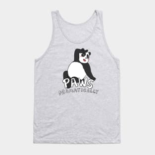 Paws Dramatically Panda with Paw Tank Top